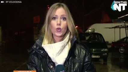 Man Waves Gun In Front Of Reporter On Live TV