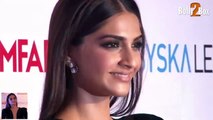 Sonam Kapoor Stunning in Black at Britannia Filmfare Awards 2016 Pre Party _ Bollywood Gossip