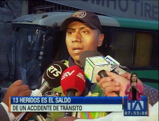 Accidente de tránsito en la vía antigua a Conocoto deja 13 heridos