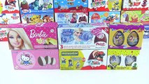 6 Kutu Sürpriz Yumurta Açma Barbie Frozen Hello Kitty Kinder Topi Gogo Oyuncakları (Trend Videolar)