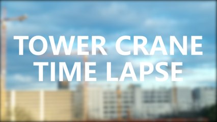 Time Lapse of Tower Cranes FULL HD