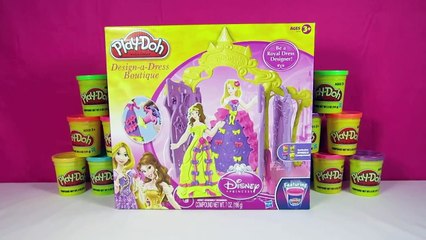 DISNEY PRINCESS PLAYDOH DESIGN A DRESS BELLE RAPUNZEL DE MODA DE PRINCESAS