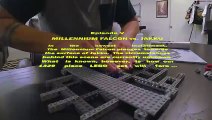 A Millennium Falcon Lego Replica Plummets Into Jakku | Star Wars Lego Destruction