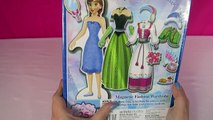 DISNEY FROZEN FEVER ANNA DRESS UP DOLL OUTFITS BIRTHDAY PARTY MAGNETIC STICKERS