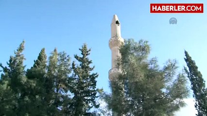 Kilis'te Minareye Yıldırım İsabet Etti