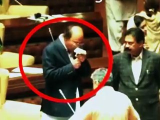 Nisar Khuhro caught smoking in Sindh Assembly