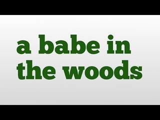 a babe in the woods meaning and pronunciation