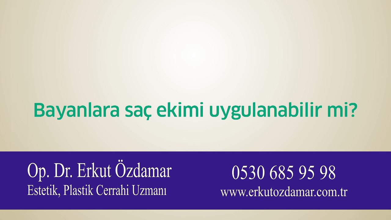 Bayanlara saç ekimi uygulanabilir mi?
