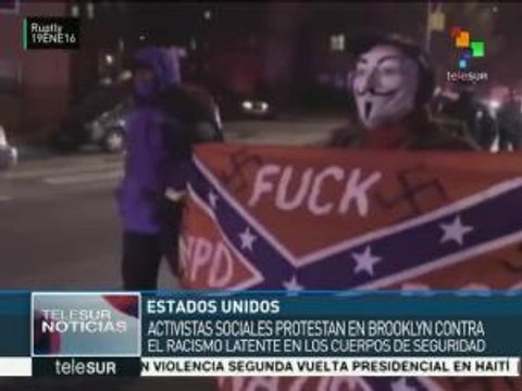 EE.UU.: activistas protestan en Nueva York contra brutalidad policial