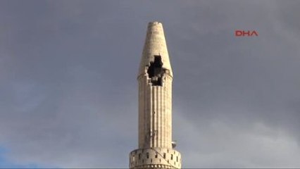 Kilis'te Minareye Yıldırım Düştü