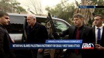 B. Netanyahu blames Palestinian incitement for deadly West Bank attack