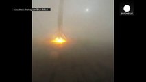 SpaceX Falcon 9 v1.1 rocket explodes on landing