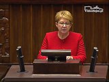 Poseł Teresa Wargocka - Wystąpienie z dnia 21 grudnia 2015 roku.
