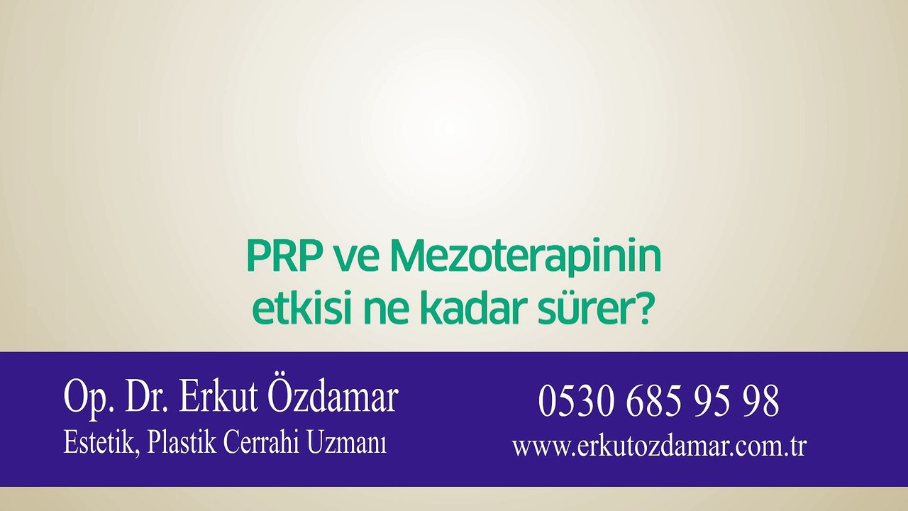 PRP ve Mezoterapinin etkisi ne kadar sürer?