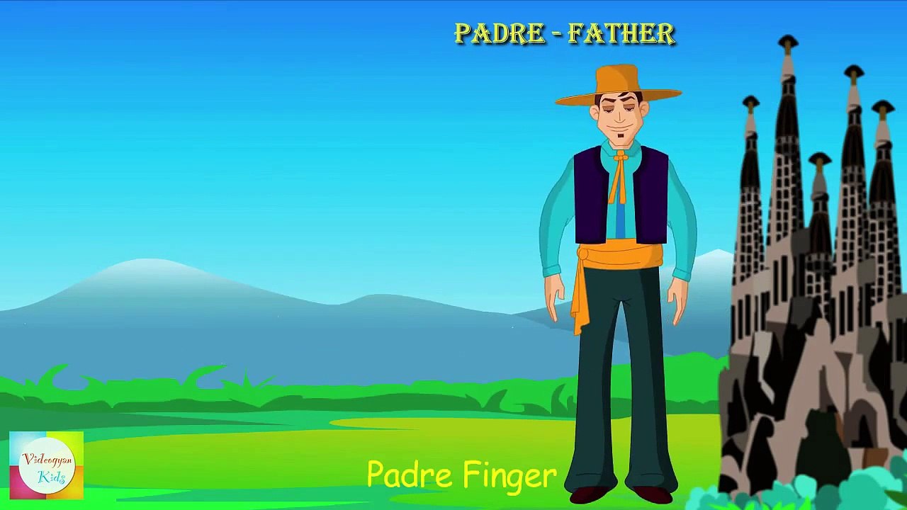 Finger Family Nursery Rhyme | Spanish Family | Cartoon Animation Songs For Children