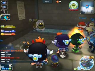 좀비 7초컷 공중분해된 좀비킹 [버블파이터]