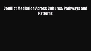[PDF Download] Conflict Mediation Across Cultures: Pathways and Patterns [Read] Online