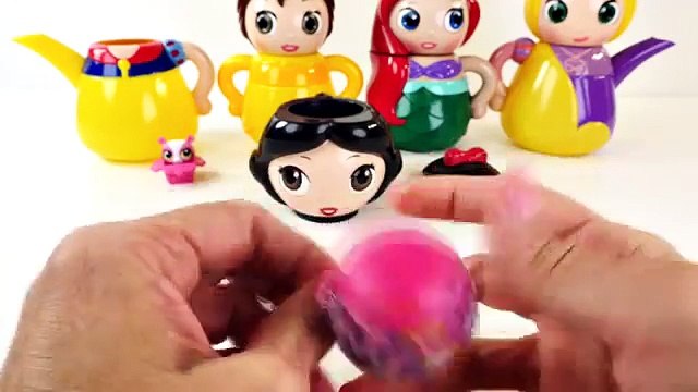 Disney Princess Teapot Surprise Eggs Peppa Pig Shopkins MLP LPS Princesa Huevos Surprise