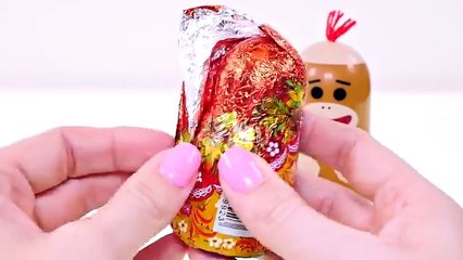 Hello Kitty Nesting Cups Surprise Eggs! Matryoshka Doll Kinder Egg Toys by DCTC