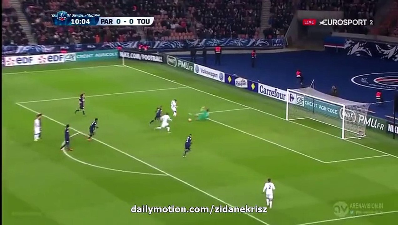 François Moubandje Goal HD - Paris SG 0-1 Toulouse - Coupe de France 19.01.2016 HD
