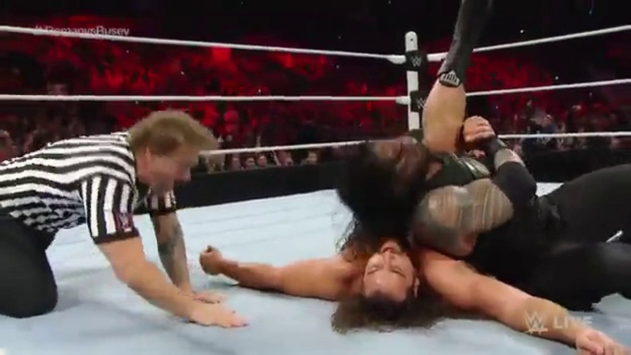 Roman Reigns vs Rusev Special Guest Referee Chris Jericho Raw Jan 18 2016