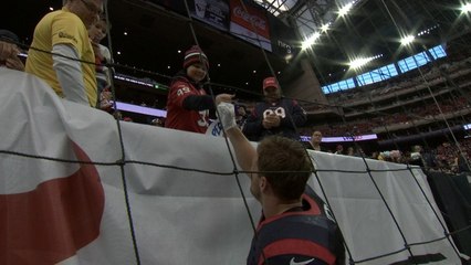 J.J. Watt greets cancer survivor