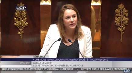 Travaux de l’Assemblée : Discussion du projet de loi "pour une République numérique"