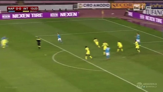 Dries Mertens Super chance - Napoli v. Inter - Coppa Italia 19.01.2016 HD