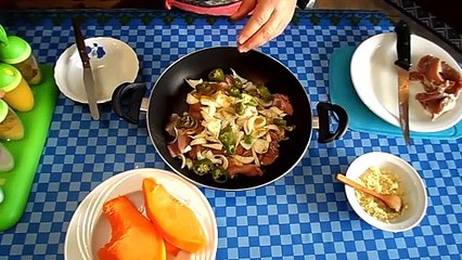 شكشوكة القرع بلحم الديك رومى - من المطبخ التونسى - Comment préparer Shakshouka citrouilles