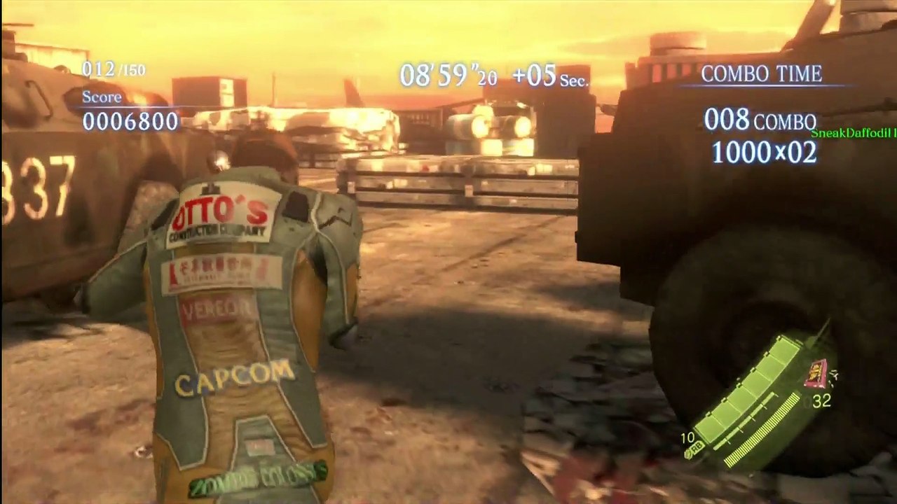 RESIDENT EVIL 6  [HD] - THE MERCENARIES - PIERS (COSTUME 1) DUO - HIGH SEAS FORTRESS (S RANK!)