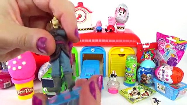 Peppa Pig e George no Parque Ovos Surpresas Massinha Play Doh Galinha Pintadinha Frozen Di