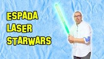 Como Hacer La Espada Láser de Star Wars | How To Make StarWars Lightsaber