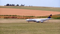 AIRBUS A340 300 LUFTHANSA GIGANTIC RC AIRLINER MODEL JET LOW PASS FLIGHT / RC Airliner Air