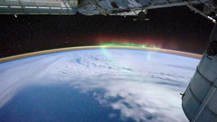Aurora Australis Over Indian Ocean ISS