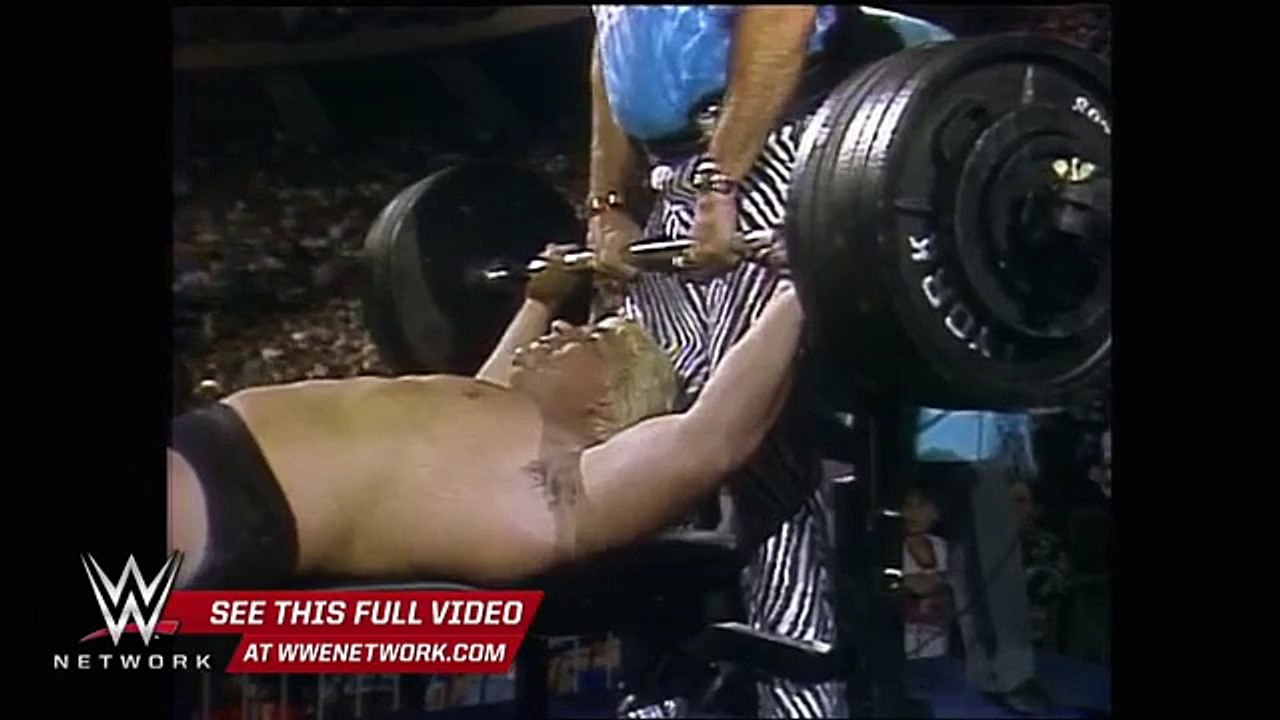 WWE Network: Dino Bravo\'s Bench Press Challenge: Royal Rumble 1988