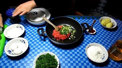 كفتة بالبطاطس باللحمة والمعدنوس - Kefta, avec de la viande et pommes de terre et PERSIL