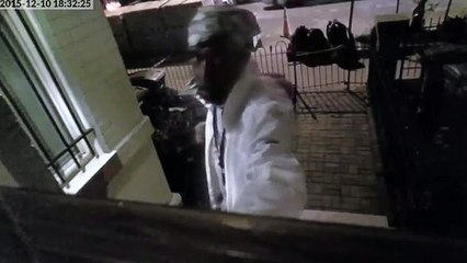 LiveLeak - DC Porch Pirate Spots Camera, Comes Back With Epic Disguise