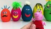 Learn Colors with Nesting Stacking Cups in English Surprise Eggs Learn Sizes with Play Doh Eggs