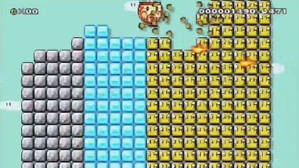Super Mario Maker - Viewer Levels - Name: "break the defense (fire car!)" - ID: EC70-0000-0198-BAA6