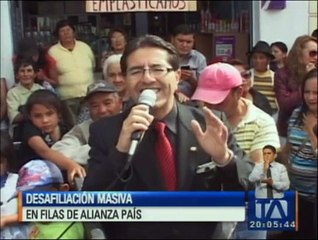 Simpatizantes de AP se desafilian del partido