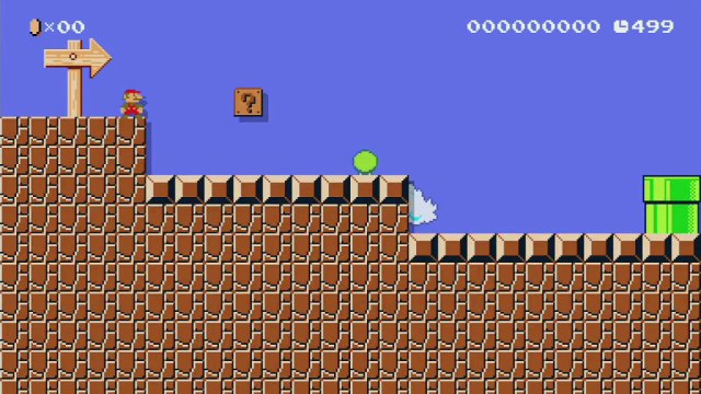 Super Mario Maker - Viewer Levels - Name: Megaman 1 - Dust Man - ID: 31D1-0000-0040-14A9