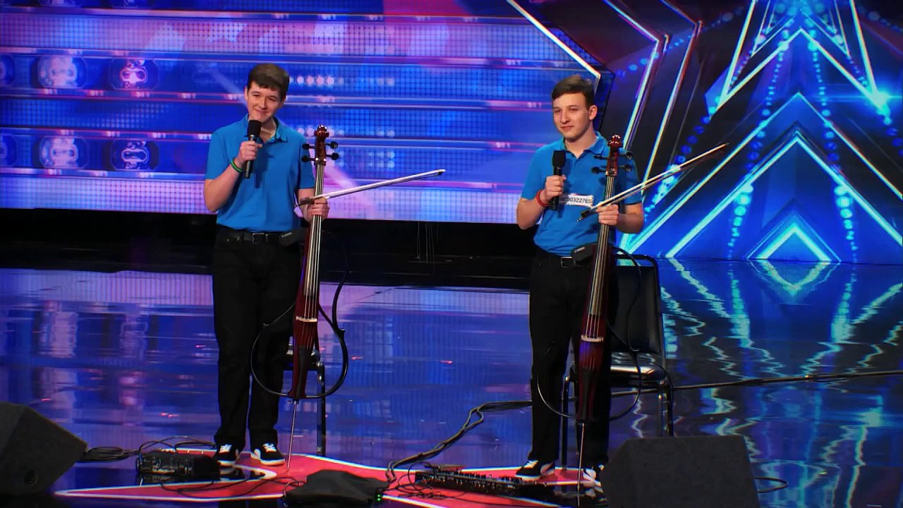 Emil & Dariel- Cello Players Rock With Jimi Hendrix Cover - America's Got Talent 2014