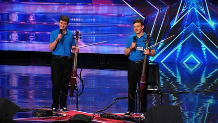Emil & Dariel- Cello Players Rock With Jimi Hendrix Cover - America's Got Talent 2014