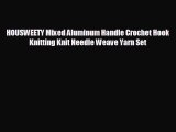 HOUSWEETY Mixed Aluminum Handle Crochet Hook Knitting Knit Needle Weave Yarn Set