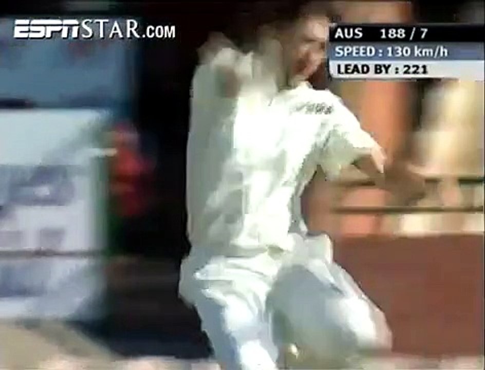 Ajit Agarkar 6_41 vs Australia 2003 Adelaide Test.Rare cricket video