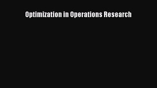 [PDF Download] Optimization in Operations Research [Download] Full Ebook