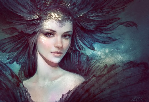 Девушки Бывают Разные ( Красивые портреты в цифровых штрихах )