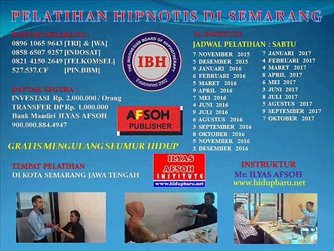 Pelatihan Hipnotis di Jogja 0858-6507-9257 [INDOSAT]