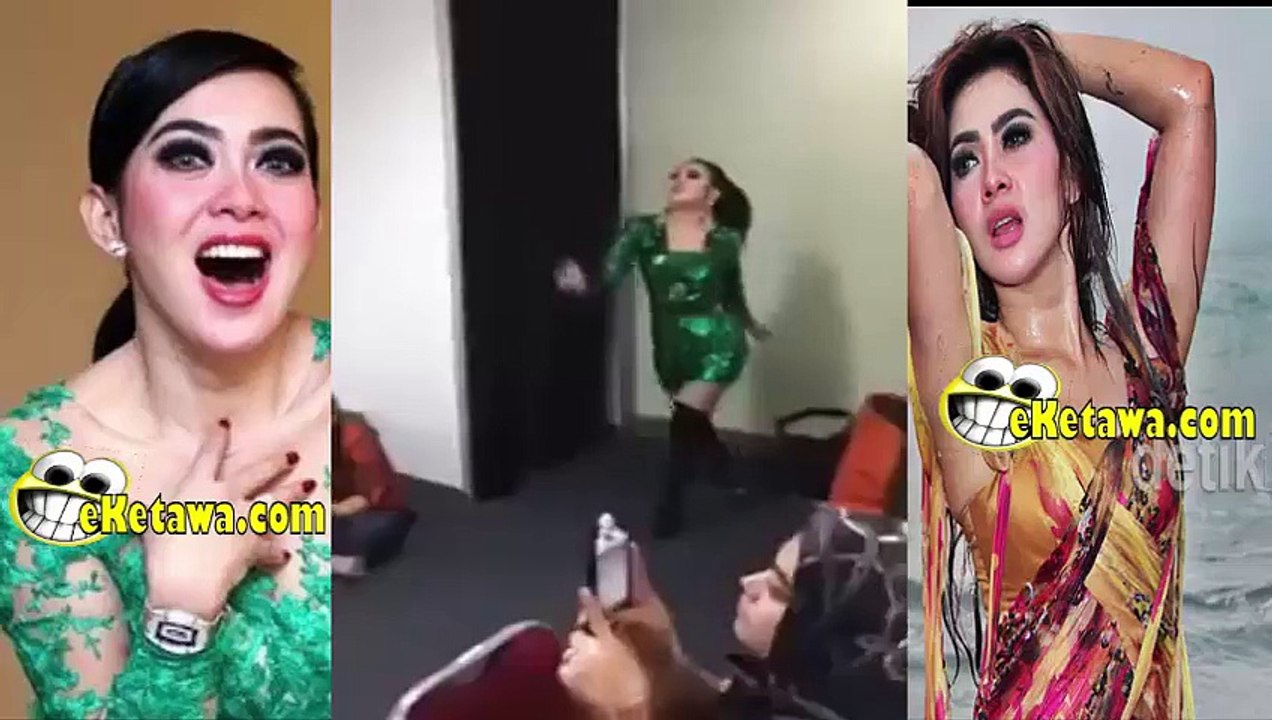 Vidio lucu Syahrini Jungkir Balik Nabrak Pembatas