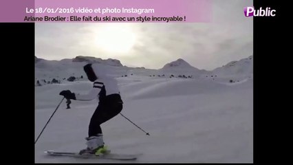 Exclu Vidéo : Ariane Brodier : Elle fait du ski avec un style incroyable !
